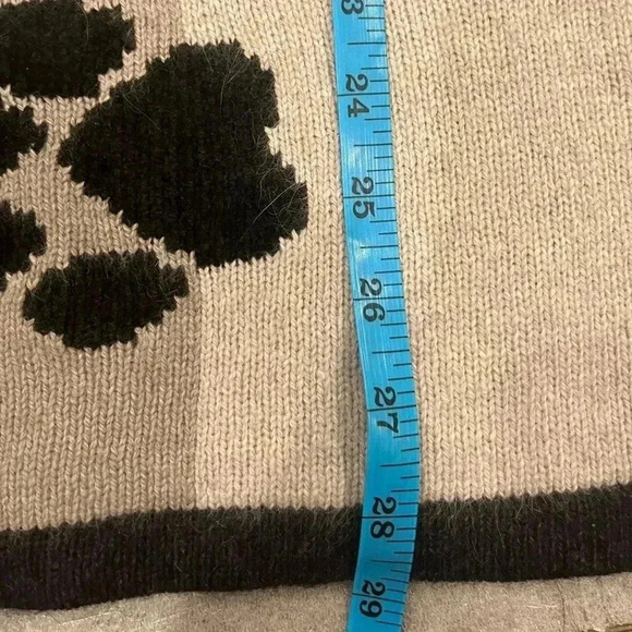 [8]Vintage Life By Tiggy Porter Wool  Angra Blend puppy Print Sweater - Picture 5 of 7